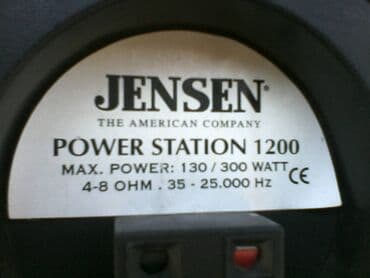 dobar zvuk zvučnici: Jensen PS 1200; 130/300w; 8 inca; 4-8 oma 56x27x23cm; sve ispravno i — 4