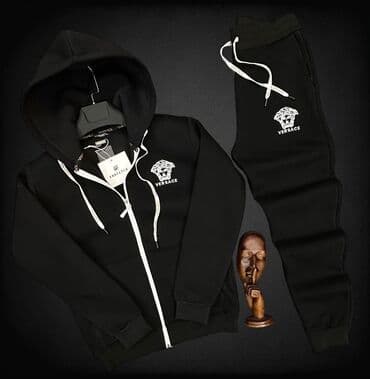 bade mantil versace: Komplet, XL (EU 54), Versace, bоја - Crna, Pamuk — 1