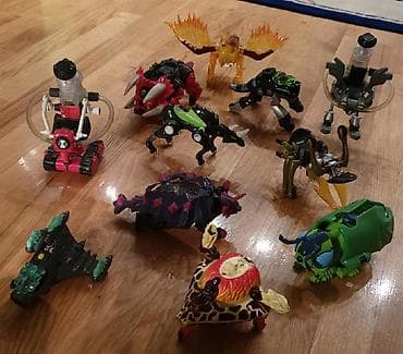 drvena gimnastika za bebe: Ben 10 Bandai- svemirski broj, masina, svemirski brod za figure - — 6