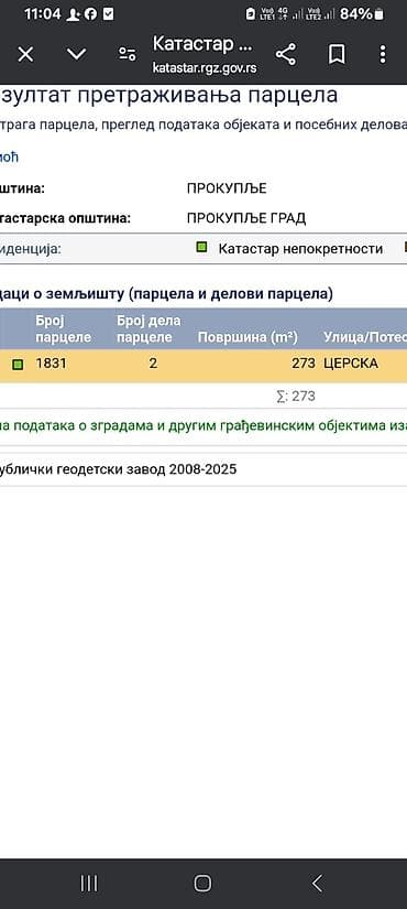 prodaja kuca sabac: Građevinsko zemljište – Prokuplje, ulica Cerska - Lokacija: Prokuplje — 3