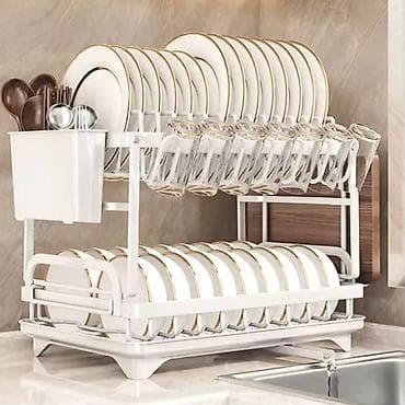 flekeri za garnituri: Elegantno cedilo za suđe sa tacnom 🔹 Unesite sofisticiranost i — 3