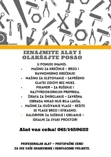 Šivenje i popravka odeće: Usluga: Iznajmljivanje profesionalnih mašina za izvlačenje vlage – — 21