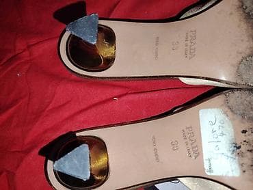 Slippers: PRADA ženske papuče/sandalete na štiklu - Model: klasične otvorene — 4
