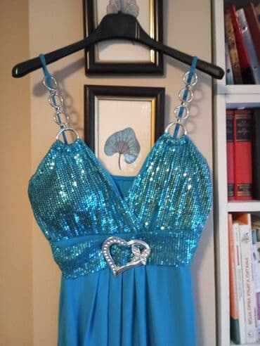 Headgear: One size, color - Light blue, Evening, With the straps — 4