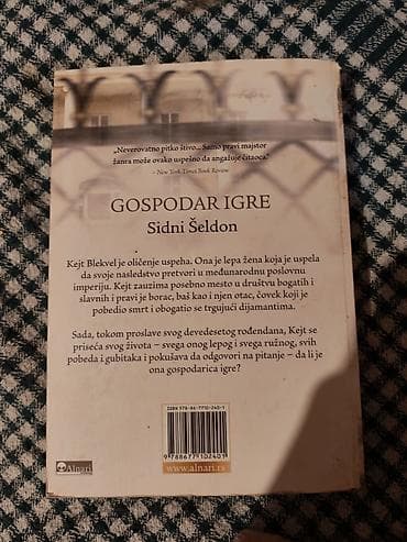 torbe b: Knjiga: Gospodar igre – Sidni Šeldon - Izdavač: Alnari - Jezik — 2