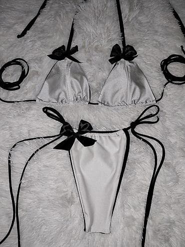 deadpool odelo: Ženski bikini set – minimalistički trouglasti model sa vezivanjem - — 4