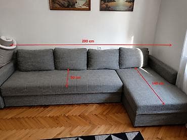 prodaja polovnih stvari za kucu: Prodajem ugaonu garnituru, kratko korišćenu i dobro očuvanu. Jedino — 1