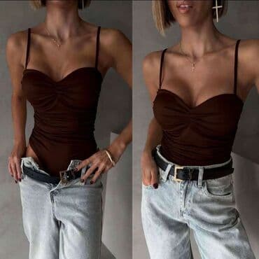 Bodi: Moda, One size, Saten, bоја - Bordo — 7