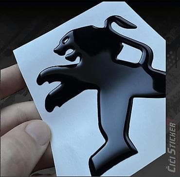 auto kamera 3 u 1: 3D Stiker PEUGEOT - stikeri za automobile - 2801 Elegantni 3D Peugeot — 3