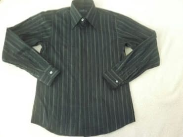 crne pantalone i bela kosulja: SORRENTO svečana košulja pamuk 100% sjajne niti zlatne na crnoj — 2
