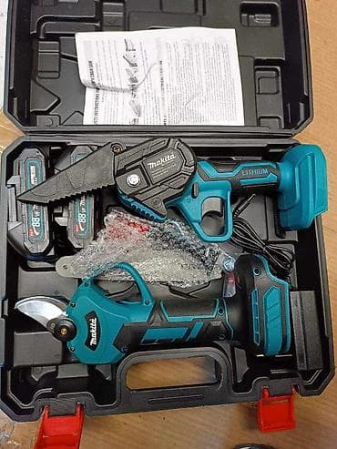 balerina za seno: Makita aku set testera i makaze 88v dve baterije Makita testera — 2