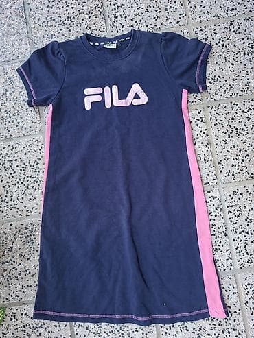 Fila haljina za devojčice. Teget haljina kratkih rukava, sportskog