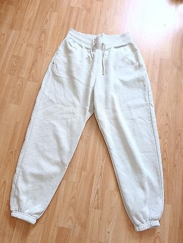 Bele trenerke – uniseks, udobne i tople - Kroj: jogger/pantalone sa — 1