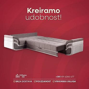 🛋 Ugaona garnitura 4 ✔️ Na razvlačenje – idealna za spavanje! 📏 na lalafo.rs 🛋 Ugaona garnitura 4 ✔️ Na razvlačenje – idealna za spavanje! 📏