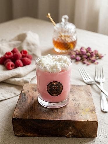 sinsay polica na tockice: Dekorativne mirisne sveće u staklenim čašama – ručno pravljene - — 4