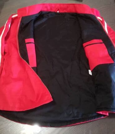 torba sa cirkonima: Jakna vel XL, crvena, kao nova, obim grudi 114 cm, dužina 70 cm — 4