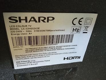 polovni tv: Sharp LCD televizor – model LC-32HG5242E u delovima - Dijagonala: 32 — 1