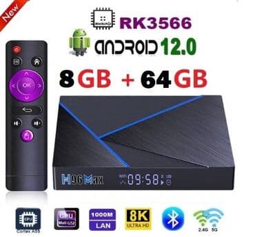 pro 6 slusalice: Android boks- h96max v56- 8/64gb- 1000m- 8k-2.4/5g- os-12 - garancija — 5