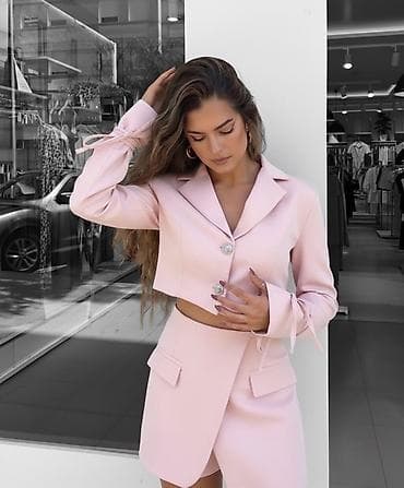 tople pantalone: 🔥Top ženski komplet – krojeni kratki sako i šorts/mini suknja ✅3000 — 5