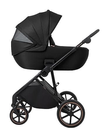 zimski skafanderi za bebe: KIKKA BOO Kolica THEA black set 2u1 sa tvrdom korpom (SKU: KKB2) — 9