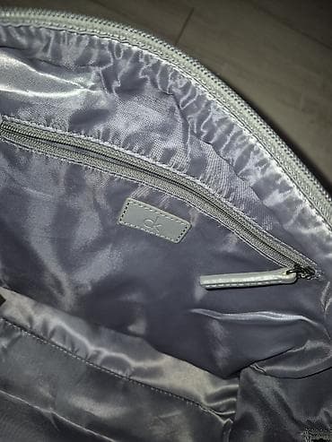 braon torbe ženske: Torba Calvin Klein – monogram platnena torba sa ručkama - Model: CK — 5