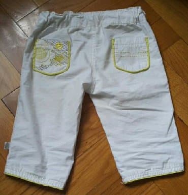 šalvare pantalone: 3/4 pantalone, 98-104, bоја - Bela — 2
