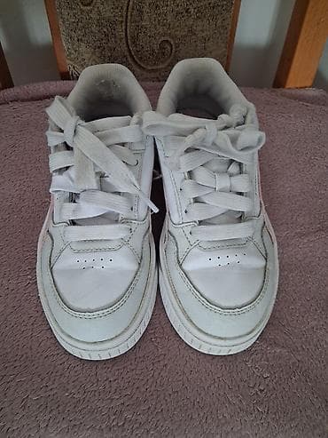 zenske puma patike: Puma dečije patike – koža/sintetika, bela boja sa puder‑roze Puma — 3
