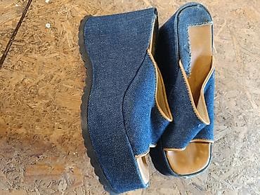 grubin ženske sandale: Prodajem potpuno nove teksas platforme,nove moderne papuče,uplata,pa — 7
