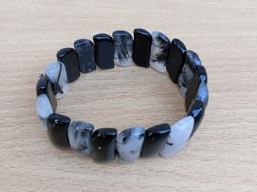 Venčanice i aksesoari: Narukvica Rutil Kvarc Narukvica Rutil Kvarc, poludragi kamen — 5