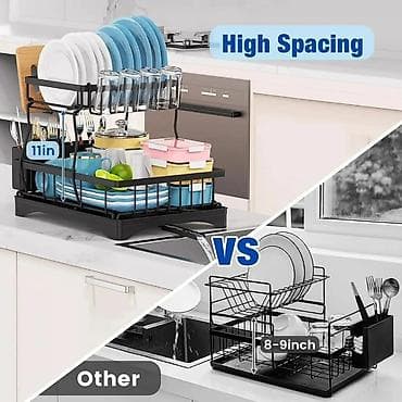 maxi case za vino: Dvoslojna crna polica/ocediljka za sudove sa sopstvenim odvodom - — 5