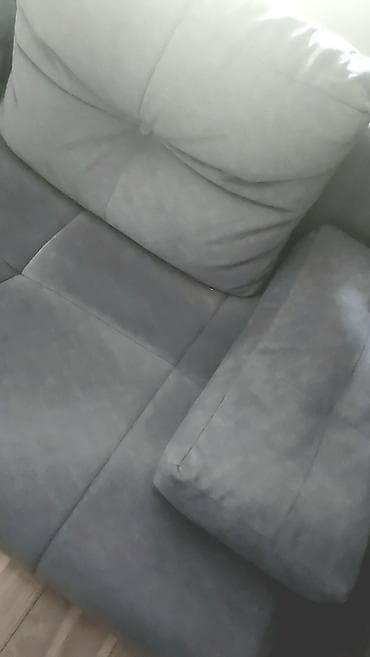 forma ideale ormari sa policama: Siva trosed/sofa modernog dizajna, na razvlacenje, dimenzije - sirina — 2