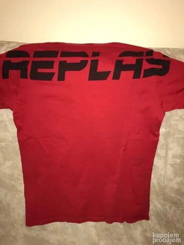 Majice: Original Replay majica L 100% Organic cotton Zuta boja Ramena 48cm — 6