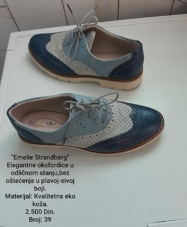 cipele zenske mokasine: Emelie Strandberg ženske oksfordice - Model: klasične brogue/oksford — 1