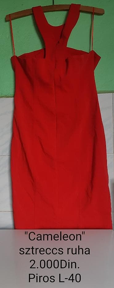 CAMELEON ženska streč haljina - Boja: crvena - Veličina: L (40) - na lalafo.rs CAMELEON ženska streč haljina - Boja: crvena - Veličina: L (40) -