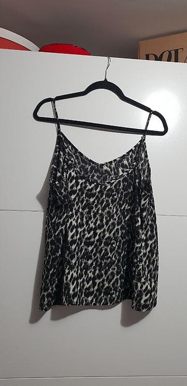 Topovi: Kousuljica/majica na podesive bretele sa animal leopard printom. - — 2