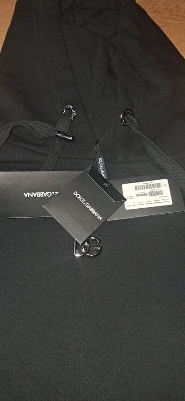 Socks & Underwear: Sweatshirt, M, Dolce & Gabbana, color - Black, With a hood — 2