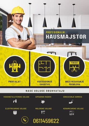 posao kozmeticar: Profesionalne usluge hausmajstora – Zrenjanin i okolina — 2