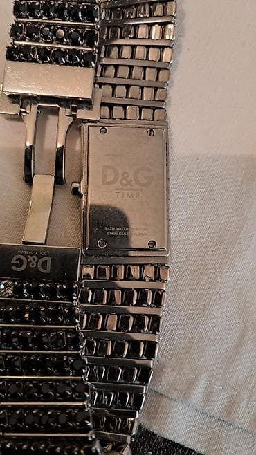 panini sat uputstvo: D&G ženski ručni sat – narukvica sa crnim kristalima - Brend — 4