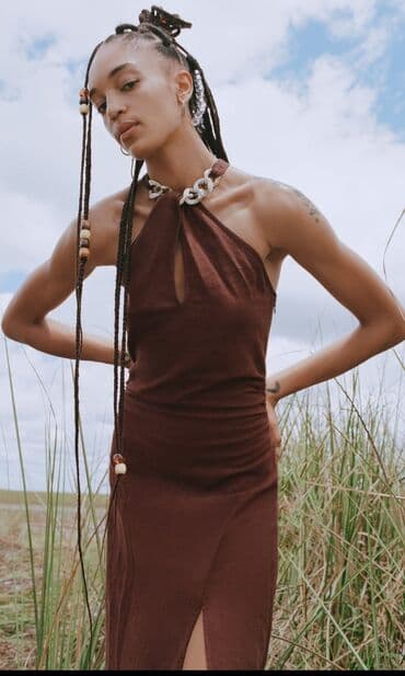 h: Zara M (EU 38), color - Brown, Other sleeves — 1