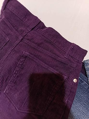 pantalone calzedonia: Monki ženske pantalone od somota - Model: široke nogavice, klasičan — 2