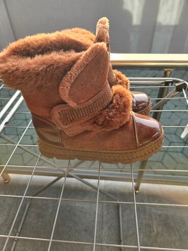 Cipele: Zimske čizme – braon 39 jednom nosene bez mane - Topao, mekan krzneni — 2