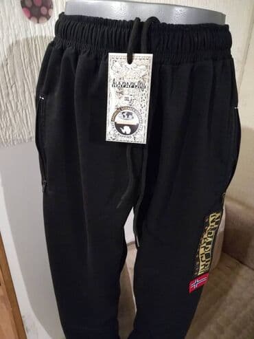 Sportswear: Sweatpants, 4XL (EU 60), color - Black, Cotton — 5