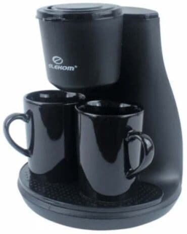 solje za kafu metalac: Elekom EK6621K Aparat za kafu sa 2 šolje 240 ml, 450W - Elekom — 1