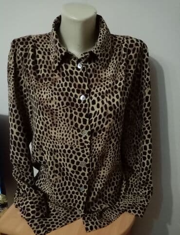 pončo za zimu: M (EU 38), Viscose, Animal, color - Brown — 2