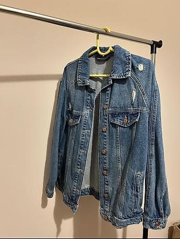 Džins jakna – oversized kroj - Materijal: klasični teksas (denim)