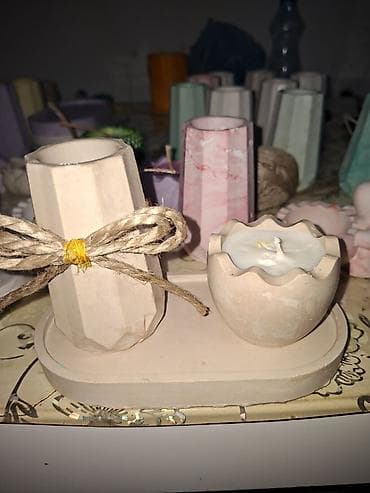 sinsay polica na tockice: Dekorativne mirisne sveće u staklenim čašama – ručno pravljene - — 6