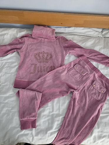 sakoi i pantalone: Juicy Couture ženska velur trenerka u roze boji, veličine M. Sastoji — 3