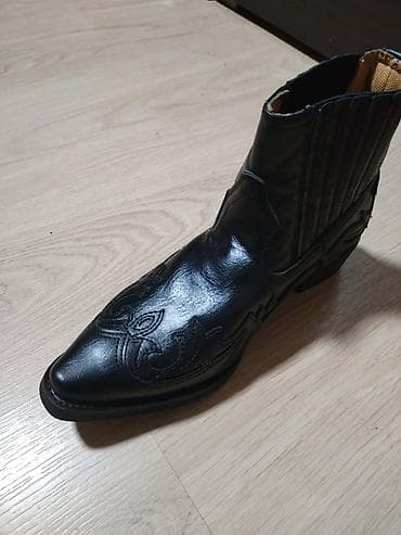 kožne rimljanke: Čizme, 40, bоја - Crna — 2