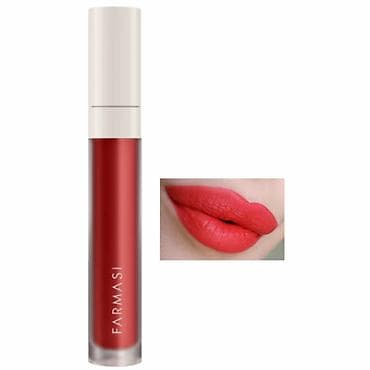 FARMASI Matte Liquid Lipstick – nijansa 06 Red Love - Tekstura — 2
