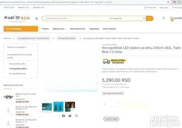 stalak za daljinske upravljače: Lampice za jelku, bоја - Bela, Novo — 5